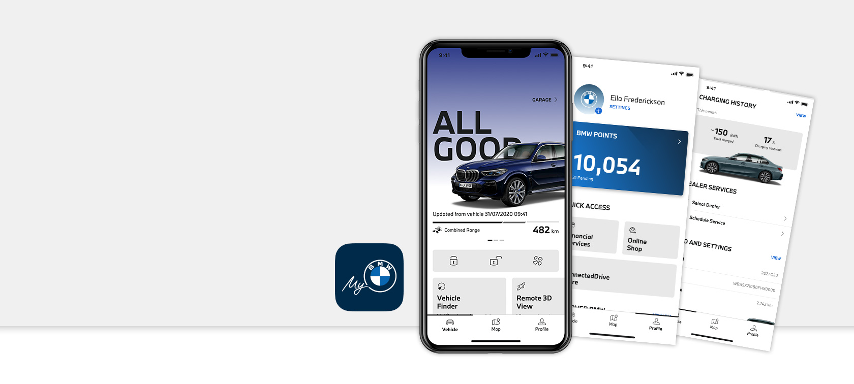 BMW Apps Aplikácia My BMW na smartfónoch